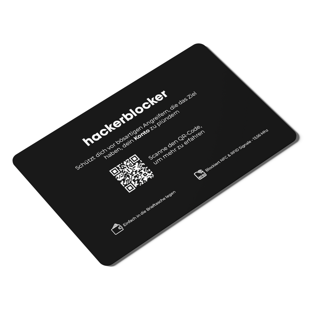 RFID & NFC Blocker Karte - hackerblocker - Das Original