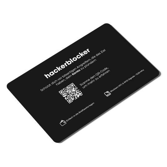 RFID & NFC Blocker Karte - hackerblocker - Das Original